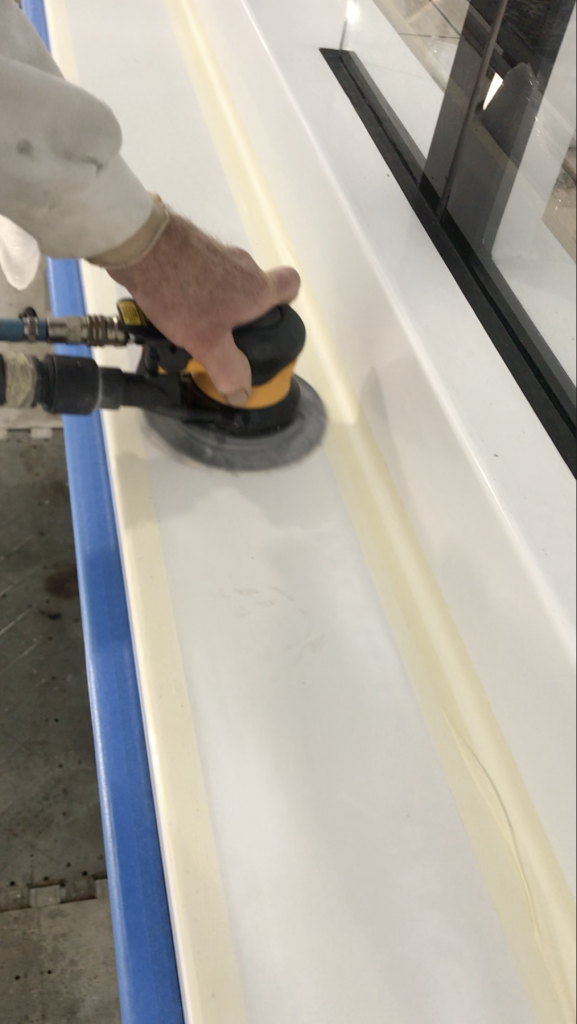 Sanding next to Tape lines - QSanding